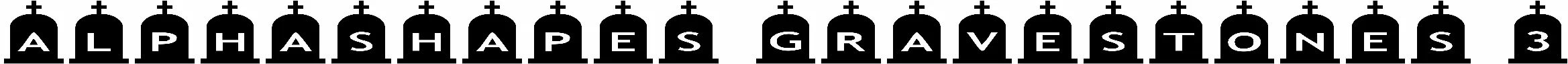 AlphaShapes gravestones 3