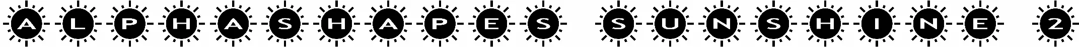 AlphaShapes Sunshine 2