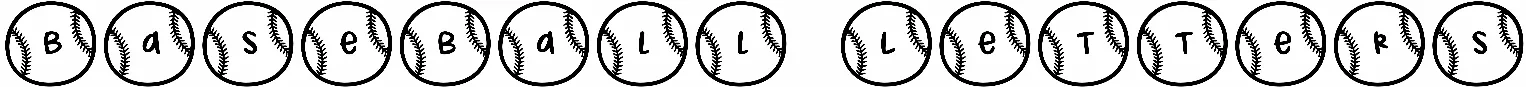 Baseball Letters