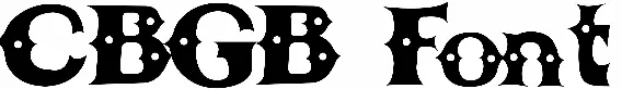 CBGB Font