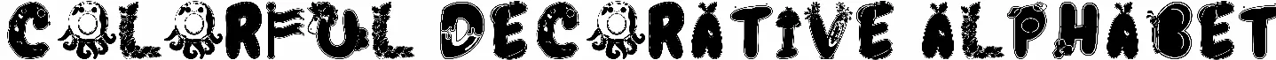 Colorful Decorative Alphabet
