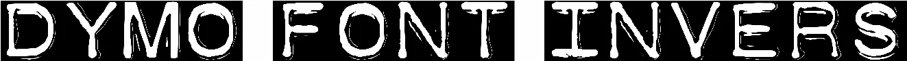 Dymo Font Invers