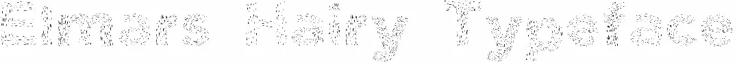 Elmars Hairy Typeface