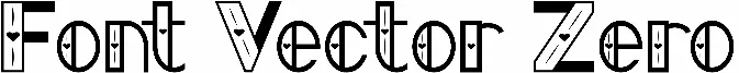 Font Vector Zero