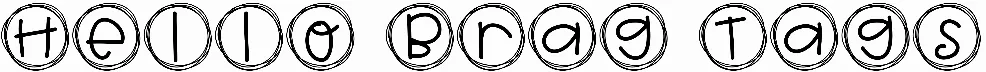 Hello Brag Tags