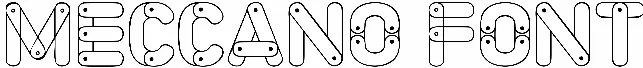 Meccano Font