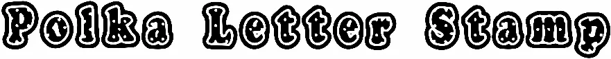 Polka Letter Stamp