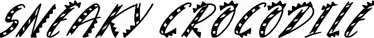 Sneaky Crocodile