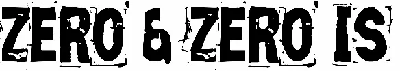 Zero & Zero Is