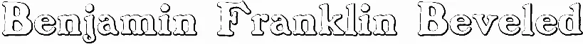 Benjamin Franklin Beveled