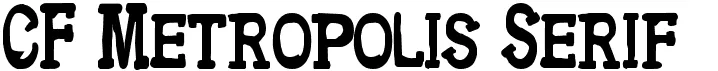 CF Metropolis Serif