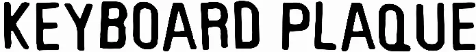 Keyboard Plaque