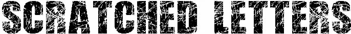 Scratched Letters