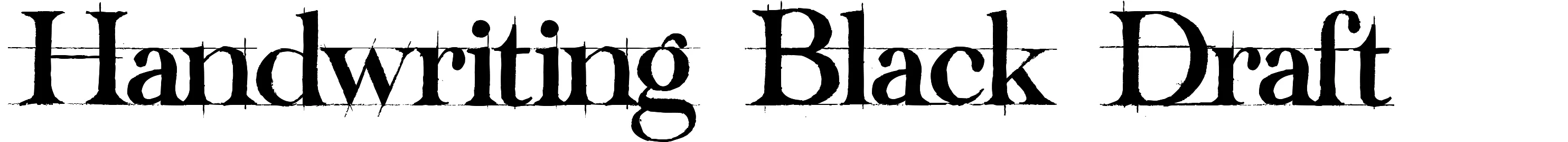 Handwriting Black Draft