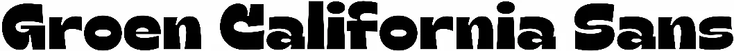 Groen California Sans