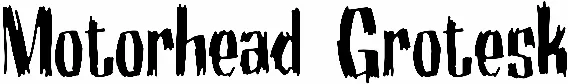 Motorhead Grotesk