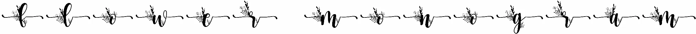 Flower Monogram