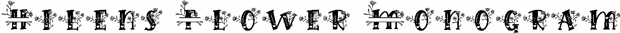Hilens Flower Monogram