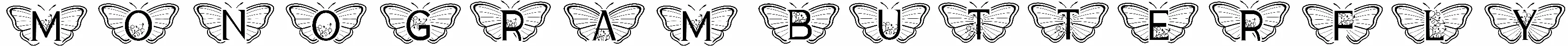 Monogram Butterfly