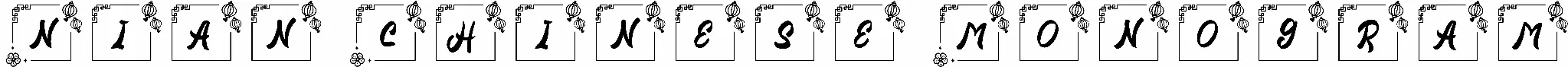 Nian Chinese Monogram
