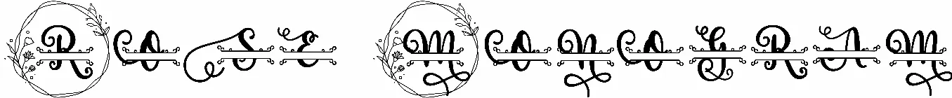 Rose Monogram