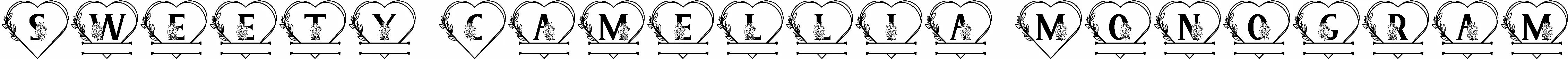 Sweety Camellia Monogram