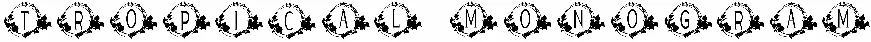 Tropical Monogram