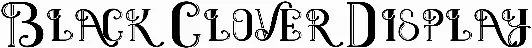 Black Clover Display