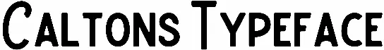 Caltons Typeface