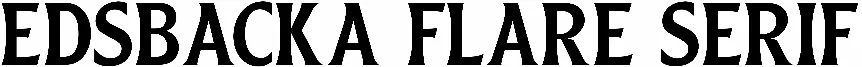 Edsbacka Flare Serif