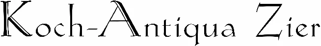 Koch-Antiqua Zier