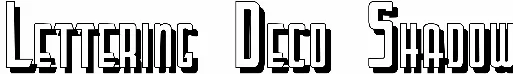 Lettering Deco Shadow