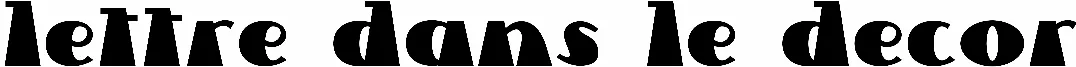 Lettre Dans Le Decor