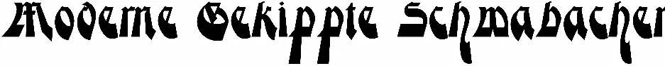 Moderne Gekippte Schwabacher