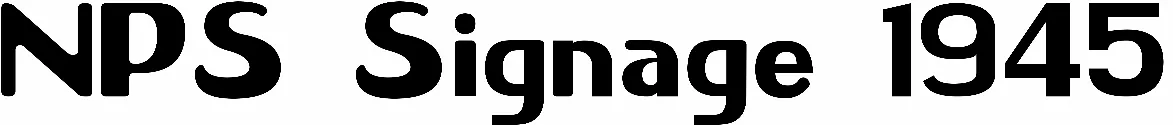 NPS Signage 1945