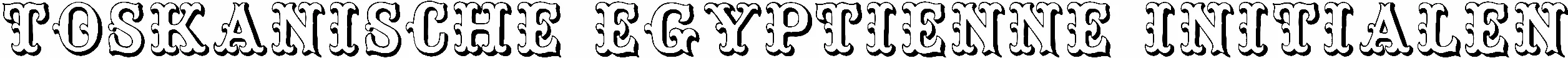 Toskanische Egyptienne Initialen