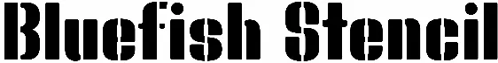 Bluefish Stencil