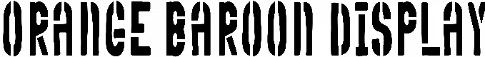 Orange Baroon Display