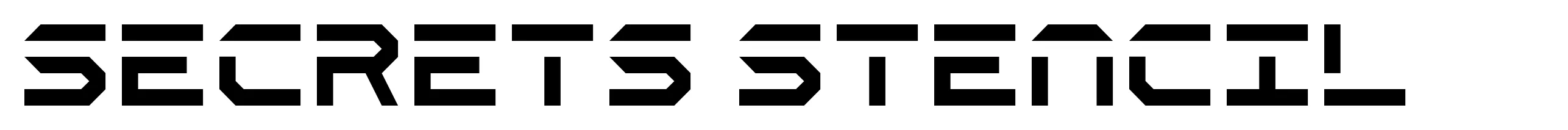 Secrets Stencil