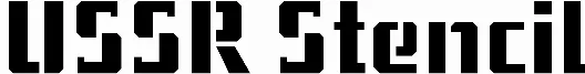 USSR Stencil