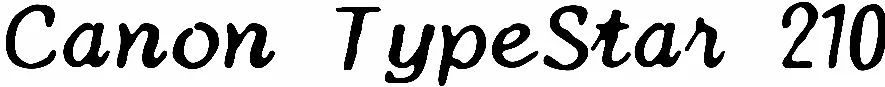 Canon TypeStar 210