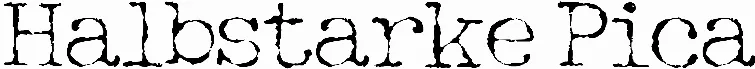 Halbstarke Pica