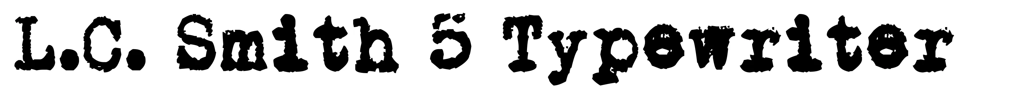 L.C. Smith 5 Typewriter