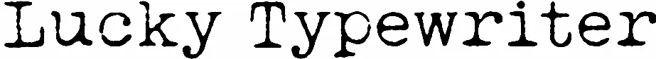 Lucky Typewriter