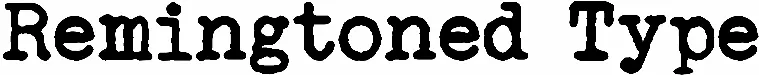 Remingtoned Type