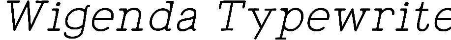 Wigenda Typewrite