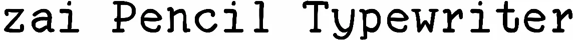 zai Pencil Typewriter