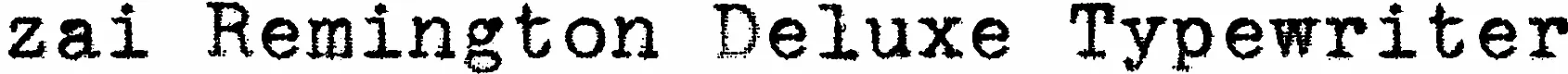 zai Remington Deluxe Typewriter