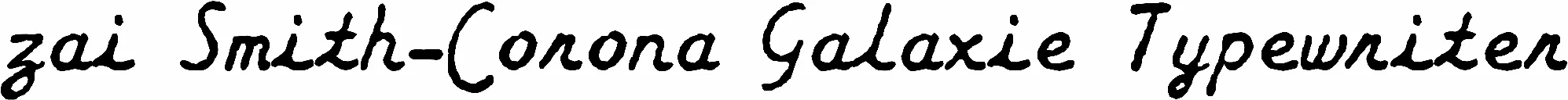 zai Smith-Corona Galaxie Typewriter