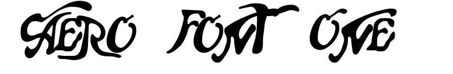 Aero Font One